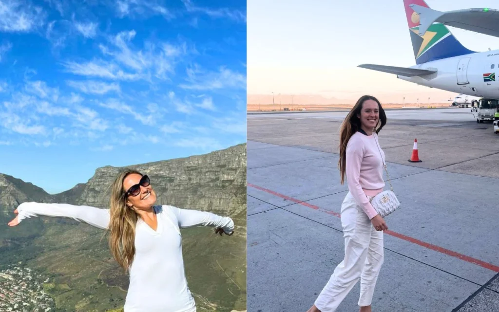 Mónica y Natalia en Ciudad del Cabo, trabajando como expertas en viajes a Sudáfrica
